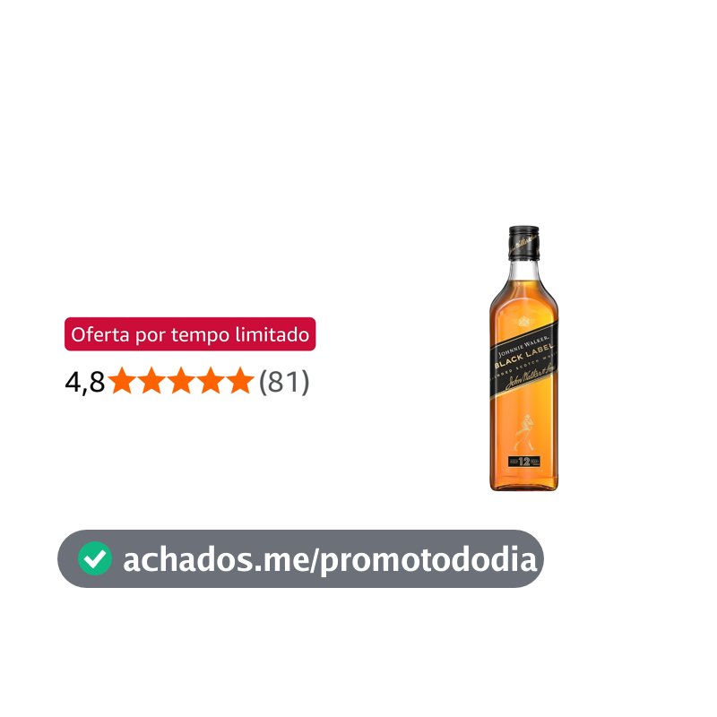 Whisky Johnnie Walker Black Label 500ml
