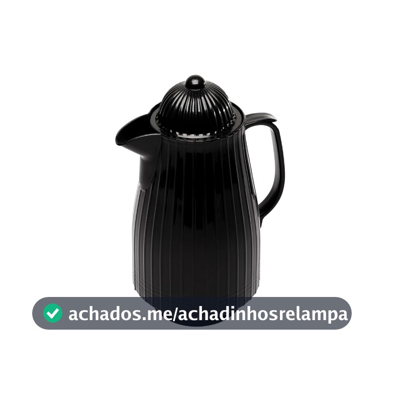 LYOR - Garrafa Térmica de Plástico Mini Bambu Preta 400ml