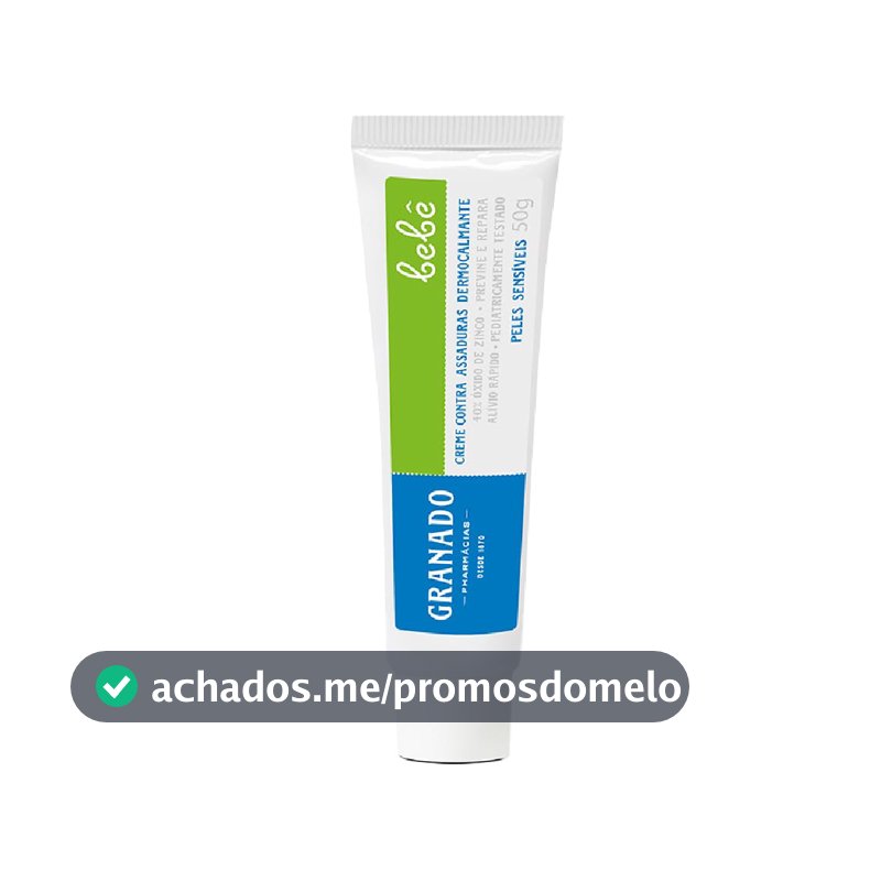 Granado Creme Assaduras Dermocalmante Bebê Peles Sensíveis 50g