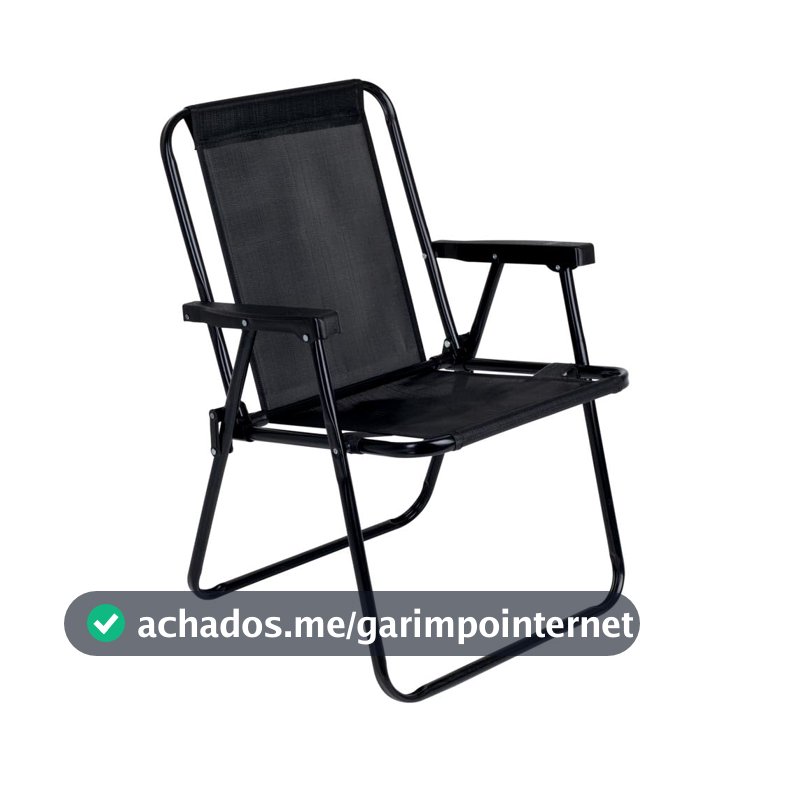Mor - Cadeira Alta em Aço Preta