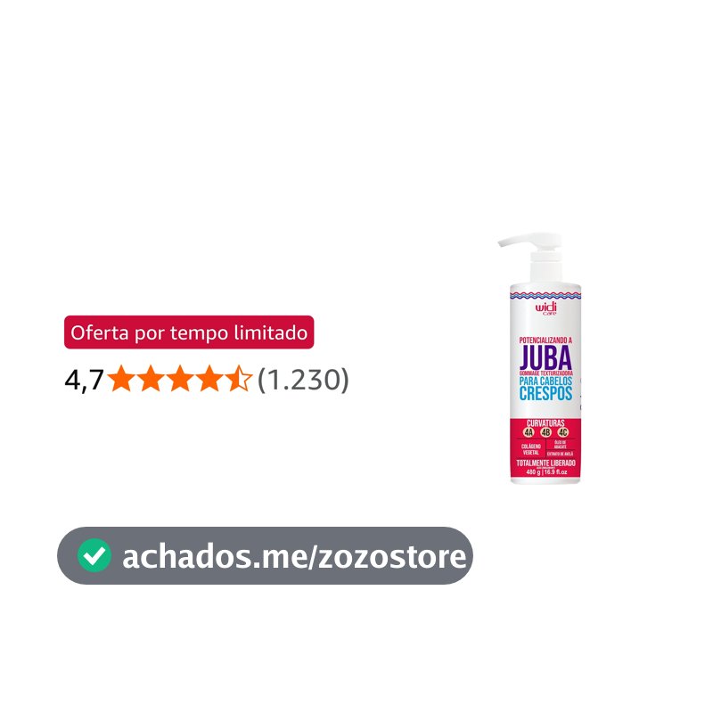 Widicare Potencializando A Juba Gommage Texturizadora - 480 G - Widi Care