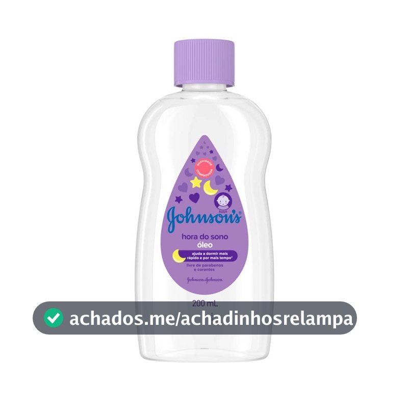 Óleo Hidratante para Bebês Johnson's Baby Hora do Sono, 200ml
