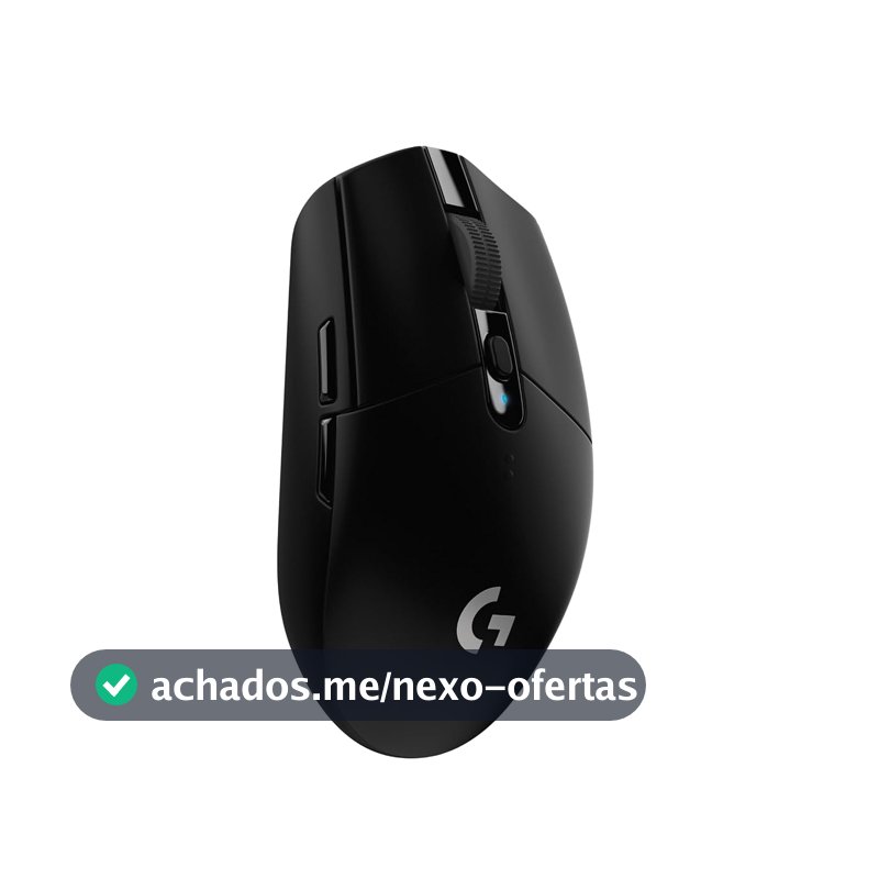 Mouse Gamer Sem Fio Logitech G305 LIGHTSPEED com 6 Botões Programáveis e Até 12.000 DPI - Preto