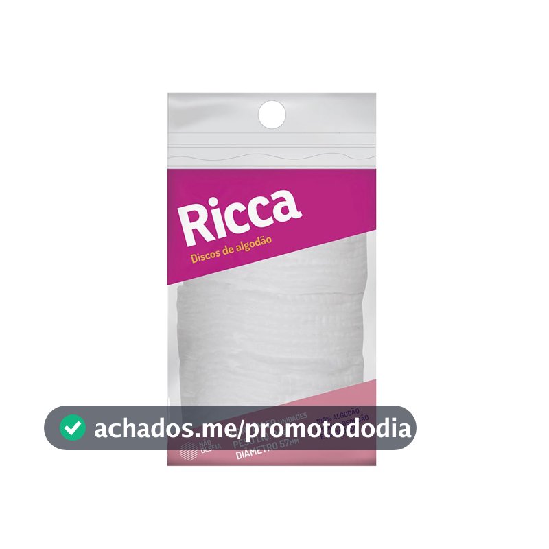 Ricca Discos De Algodão, contém 50