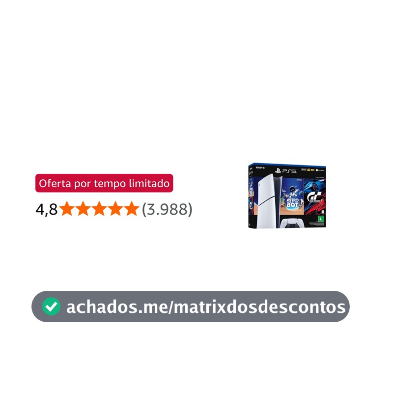 PlayStation®5 Slim Digital 825GB – Pacote ASTRO BOT e Gran Turismo 7