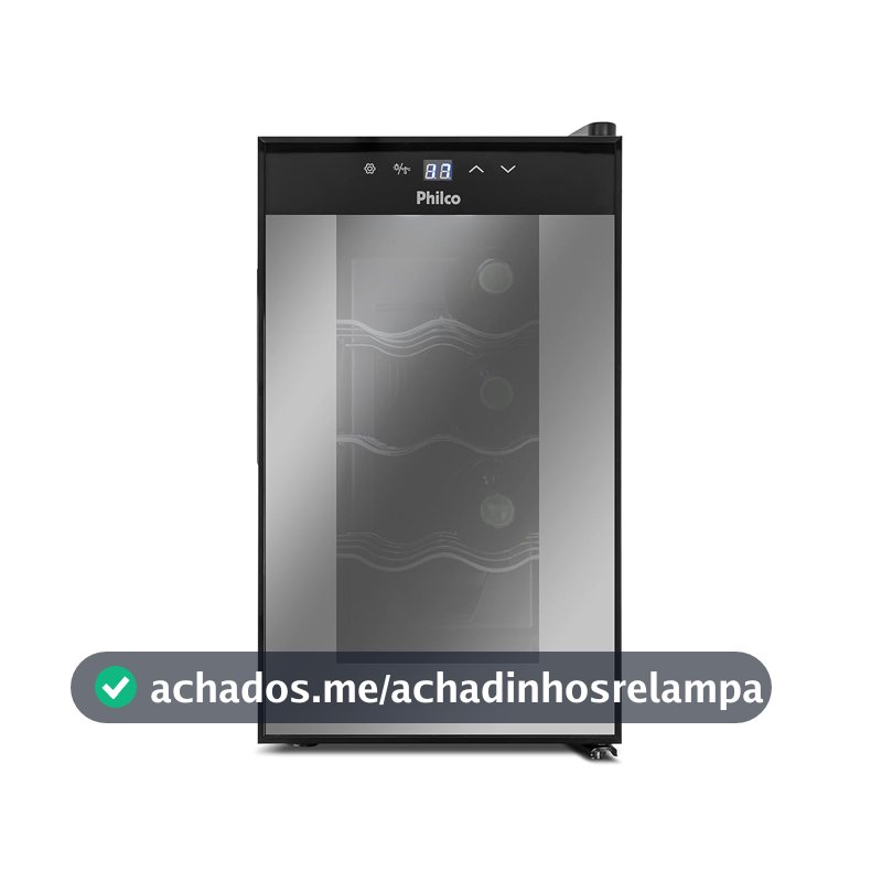 Adega Philco PAD8 8 Garrafas Display Digital BIV