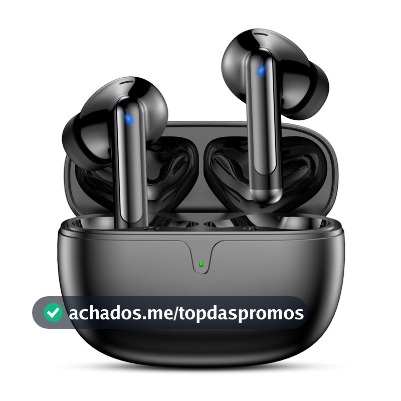 Fones Bluetooth 5.3 com 42H de Bateria, Graves Profundos e IPX5 Preto