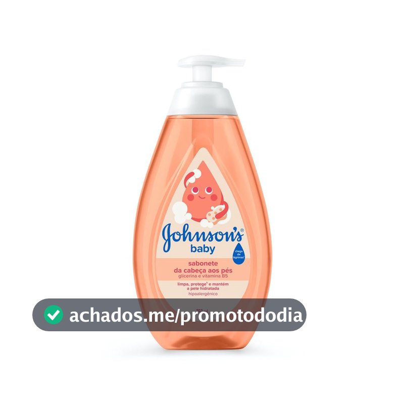 Sabonete Líquido de Glicerina Johnson's Baby, Da Cabeça aos Pés, 750ml