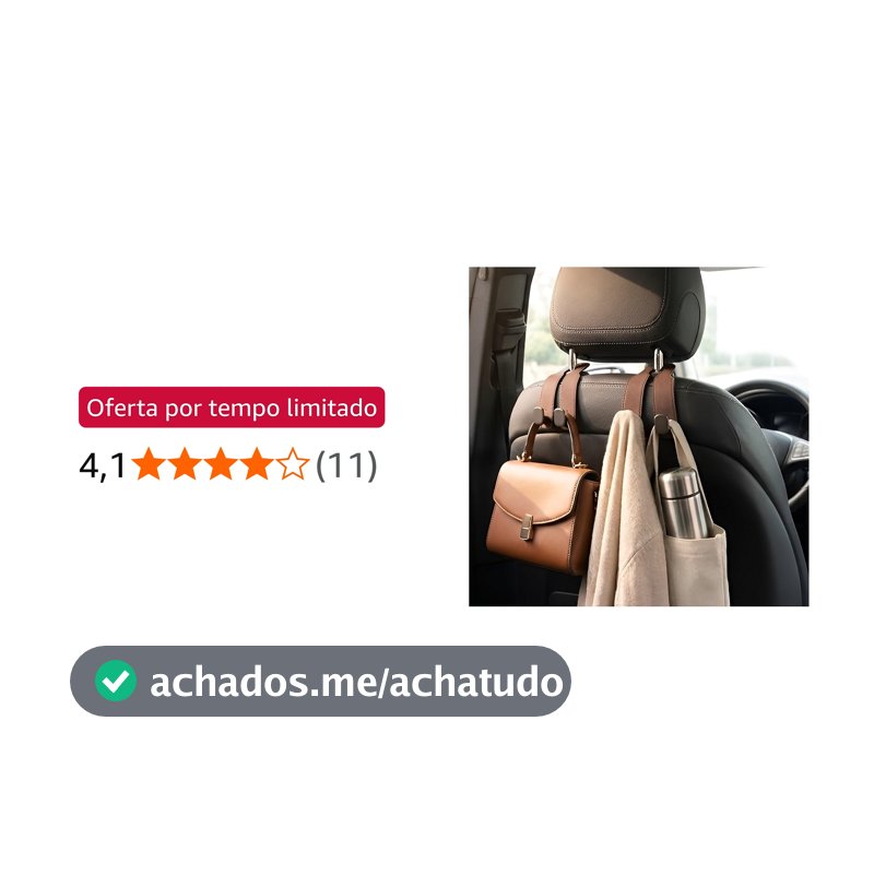 Oferta por tempo limitado para Membros Prime: Gancho Universal Premium Para Encosto De Cabeça De Carro, VARENZIA