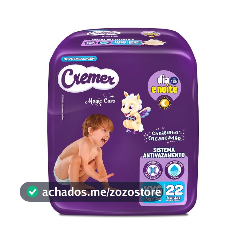 Fralda Cremer Econômica XXG 22 Unidades