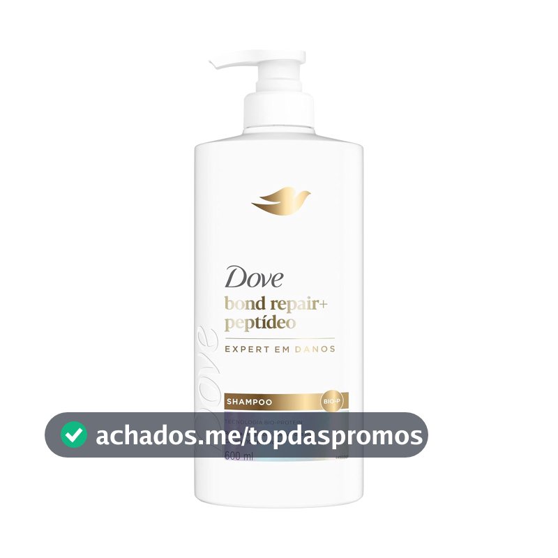 Dove Shampoo Bond Intense Repair + Peptídeo 600ml Pump