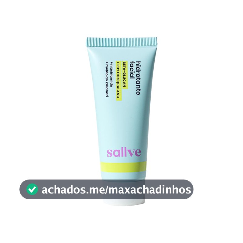 Sallve Hidratante Facial 40G - Beta-Glucan Phytoesqualano