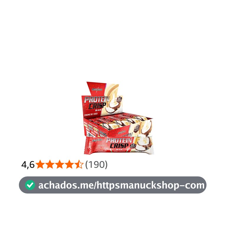 Integralmédica Whey Crisp Bar Creme de Coco 12 Unidades