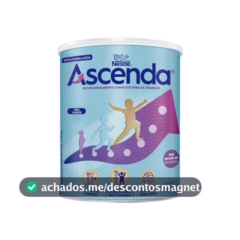 Suplemento Infantil Ascenda Sem Sabor 800G