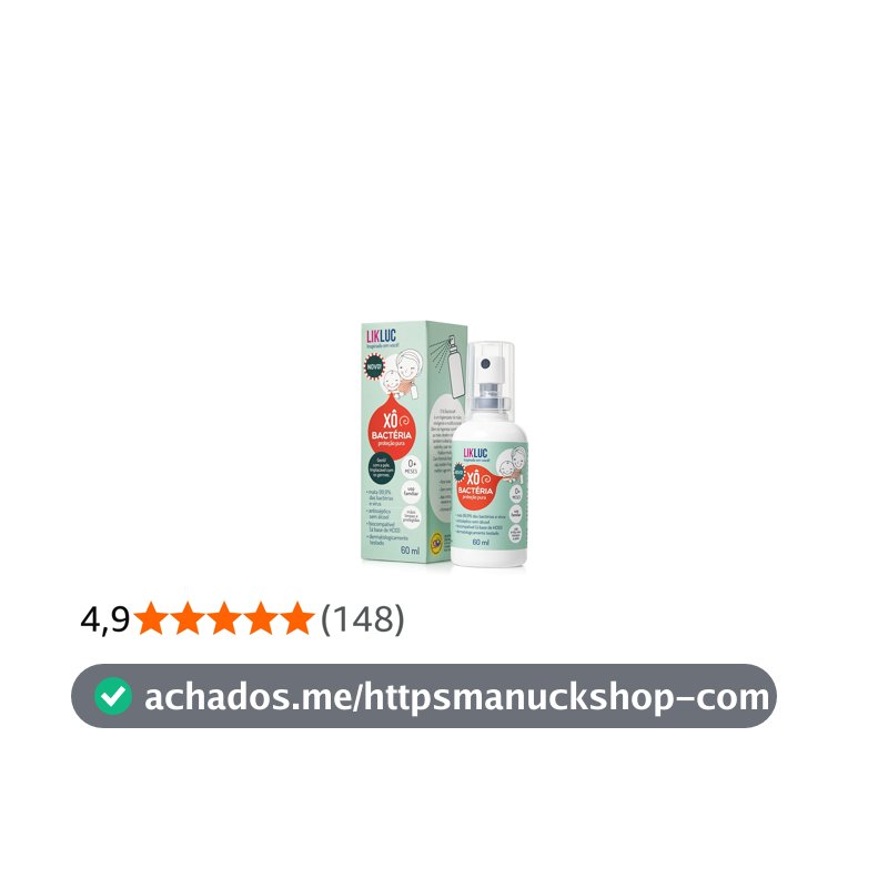 Likluc Xô Bactéria 0+ Higienizador antisséptico para bebês!