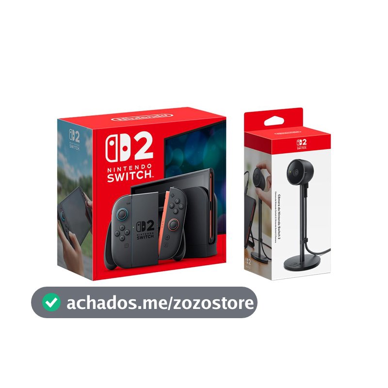 Bundle Console Nintendo Switch 2 + Câmera USB-C com Sensor de Brilho Automático