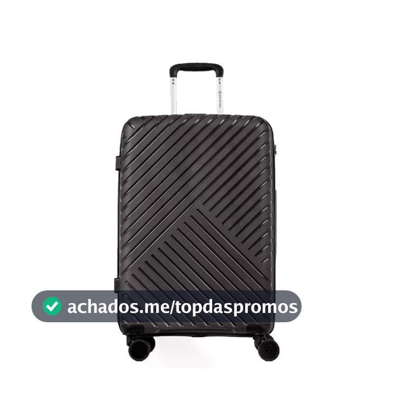 Mala Média 23kg Sestini, Polipropileno Super Resistente, Espaçosa De Viagem