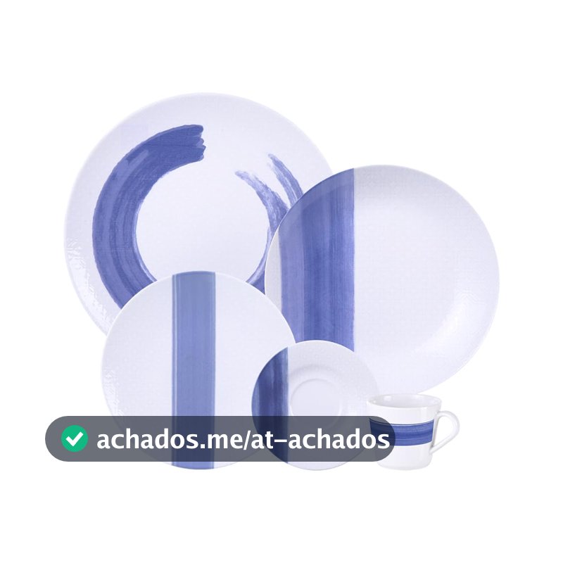 Aparelho de Jantar Tramontina Soho em Porcelana Decorada 20 Peças