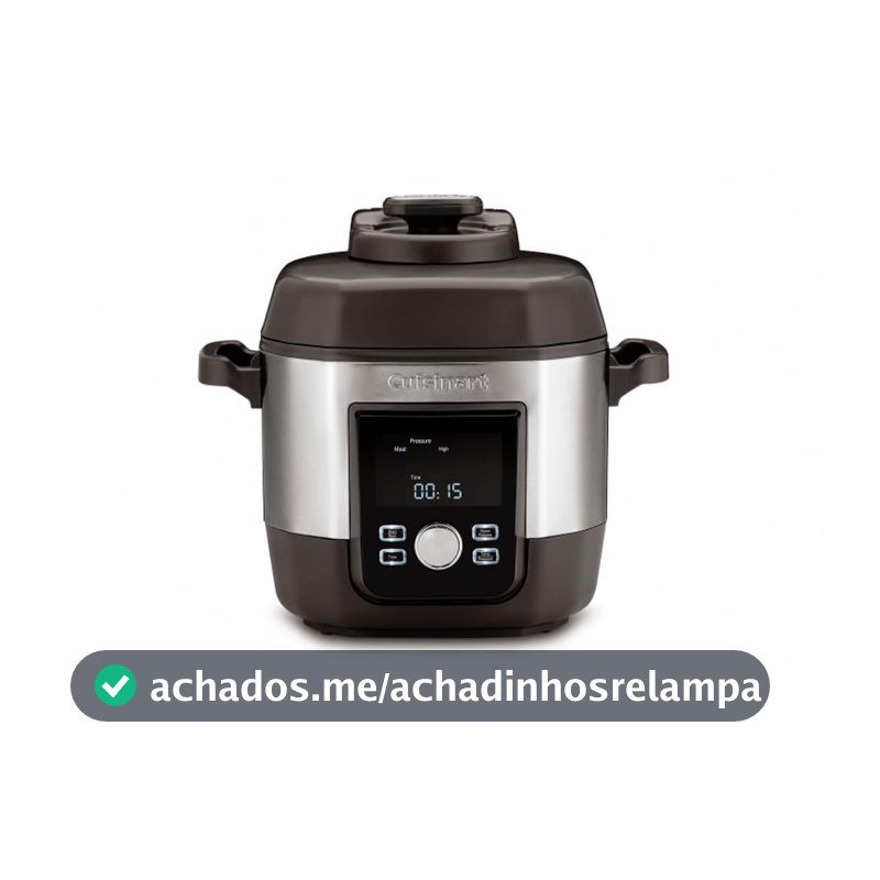 Panela de Pressão Elétrica Cuisinart 5,7 Litros Multicooker de Alta Pressão 1800W 127V