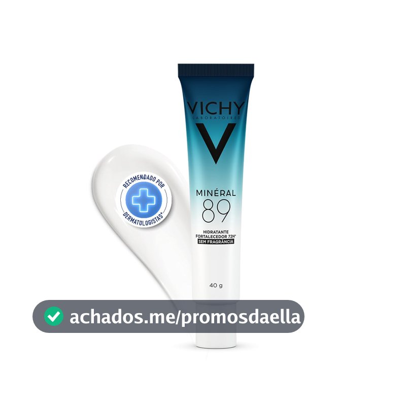 Creme Facial Hidratante Vichy Minéral 89 Ácido Hialurônico 72h 40ml