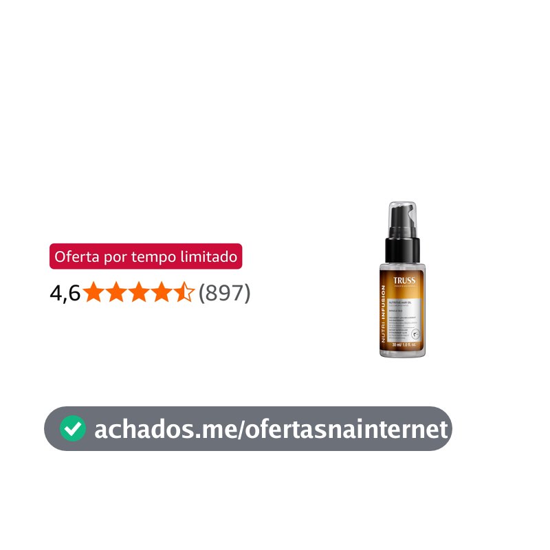 Truss Óleo Capilar Nutritivo Nutri Infusion