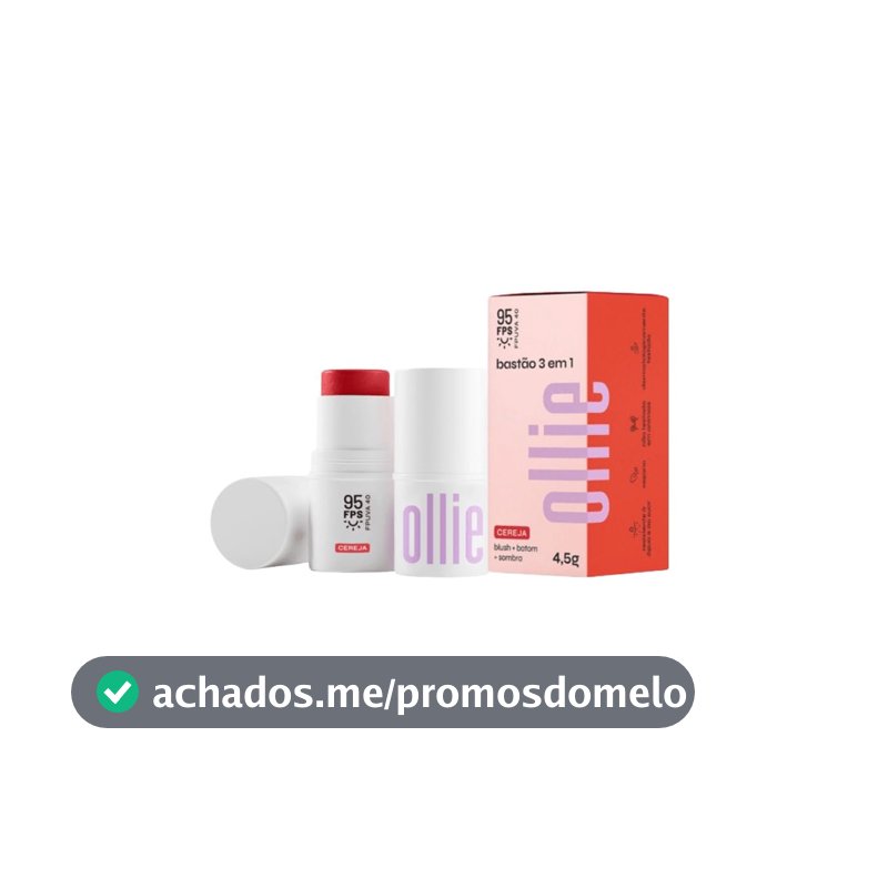 Blush, Batom e Sombra FPS 95 Cereja
