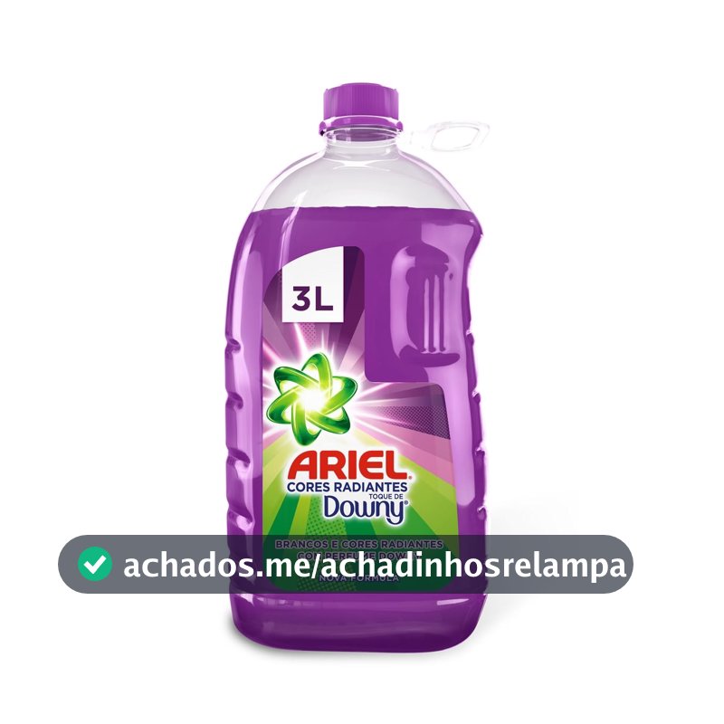 Ariel Sabão Líquido Cores Radiantes Toque de Downy 3L