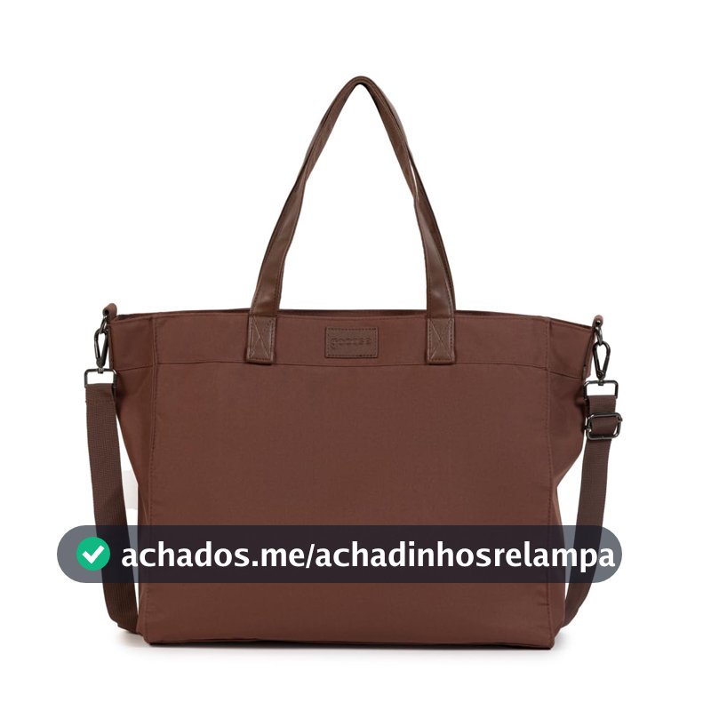 Bolsa Tote Daily Clear Gocase - Leve, Moderna e Minimalista (Marrom)