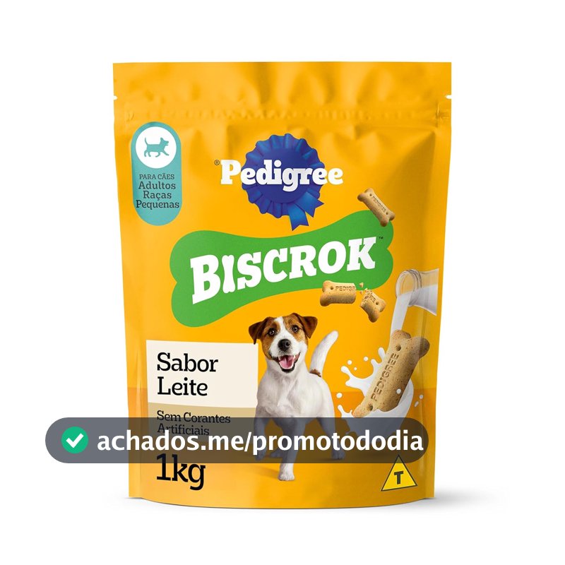 Biscoito Pedigree Biscrok Para Cães Adultos Raças Pequenas, 1 kg
