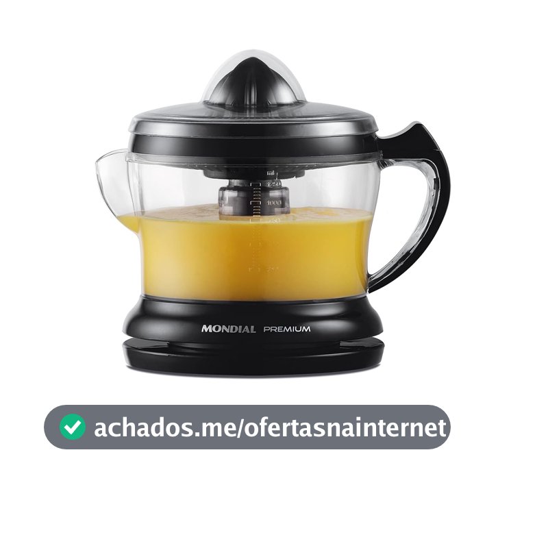MONDIAL Espremedor Premium, Preto, 30W, 220V - E-02
