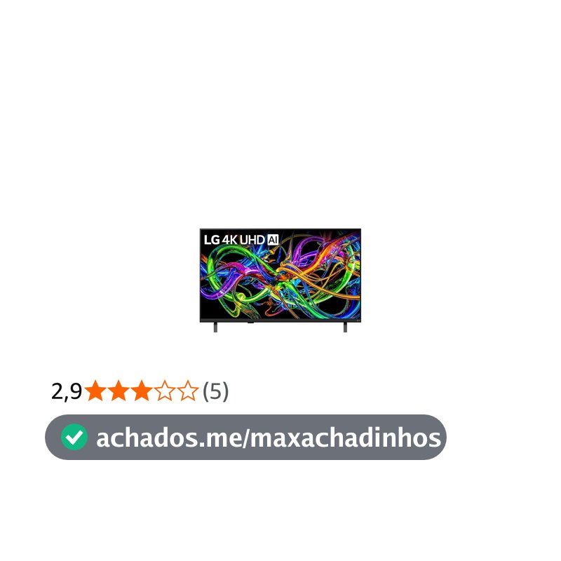 Smart TV LG 50" 4K UHD NANO AI 50UN85CBPSA.BWZ