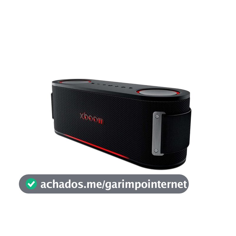 Caixa de Som LG xboom Bounce, 40W Potência, 30h de bateria, IP67, Iluminação e IA