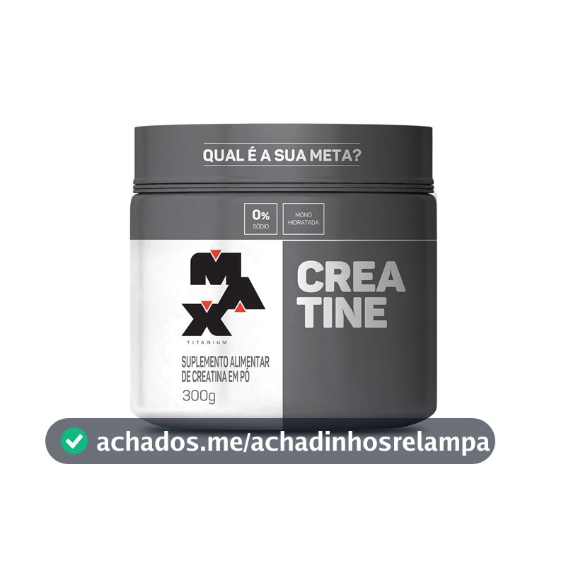 Max Titanium Creatina Pote Monohidratada (300g) 100% Pura