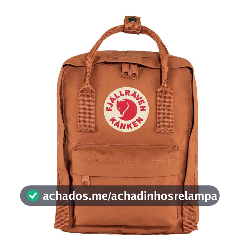 Mochila Fjällräven unissex Kånken Mini Marrom