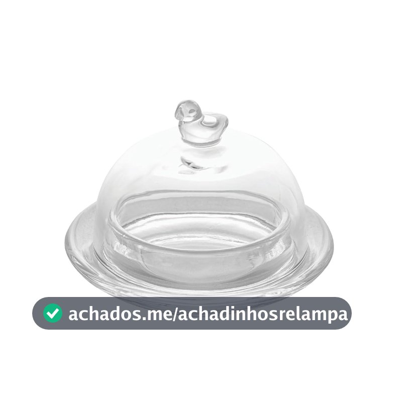 LYOR - Manteigueira de Cristal Pássaro 9,5cm x 6,5cm