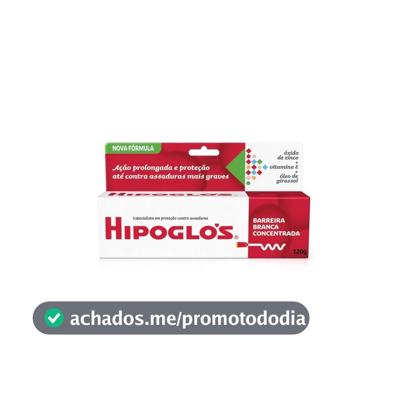 Creme Preventivo de Assaduras para Bebês Hipoglós, Fragrância Suave, 120g