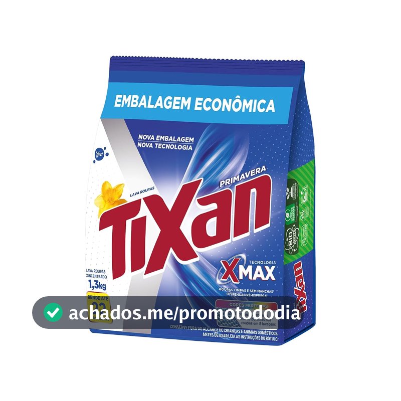 Tixan Ypê Lava Roupas em Pó Primavera 1,3Kg (Sachê)