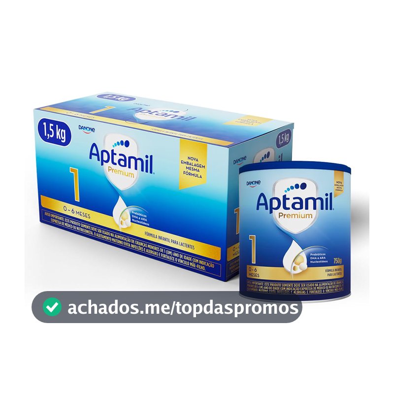 Fórmula Infantil Aptamil Premium 1, 0 a 6 meses, 1,5kg