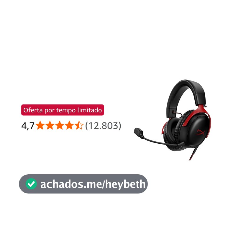 Headset Gamer HyperX Cloud III – Compatível com PC, PS5, Xbox Series X