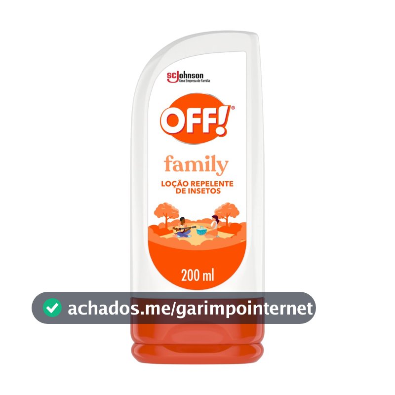 Repelente de Insetos em Loção OFF! Family, 200ml