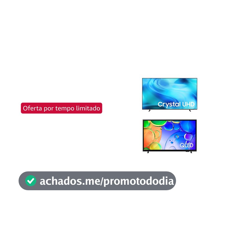 Samsung Combo Smart TV 70" Crystal UHD 4K U8000H + Samsung Smart TV 43" QLED Full HD